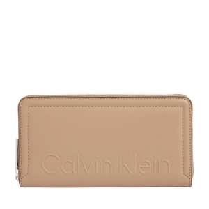 Calvin Klein women RFID wallet in beige faux leather 3104DPU9919BE