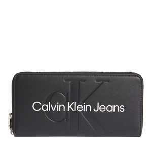 Calvin Klein women wallet in black fabric with 3D logo 3105DPU0358N