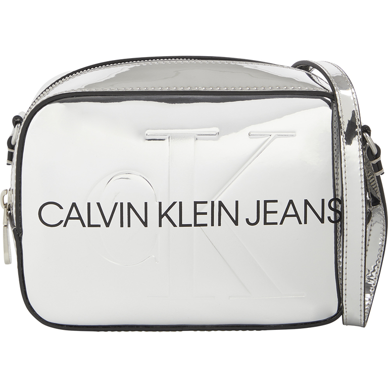 Calvin Klein women crossbody bag in silver faux leather 3102POSS8377AG