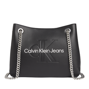Calvin Klein mid tote bag in black faux leather 3105POSS9584N
