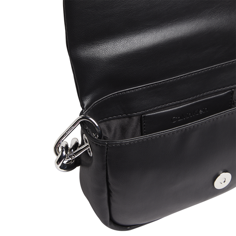 Calvin Klein women satchel bag in black faux leather 3104POSS9853N
