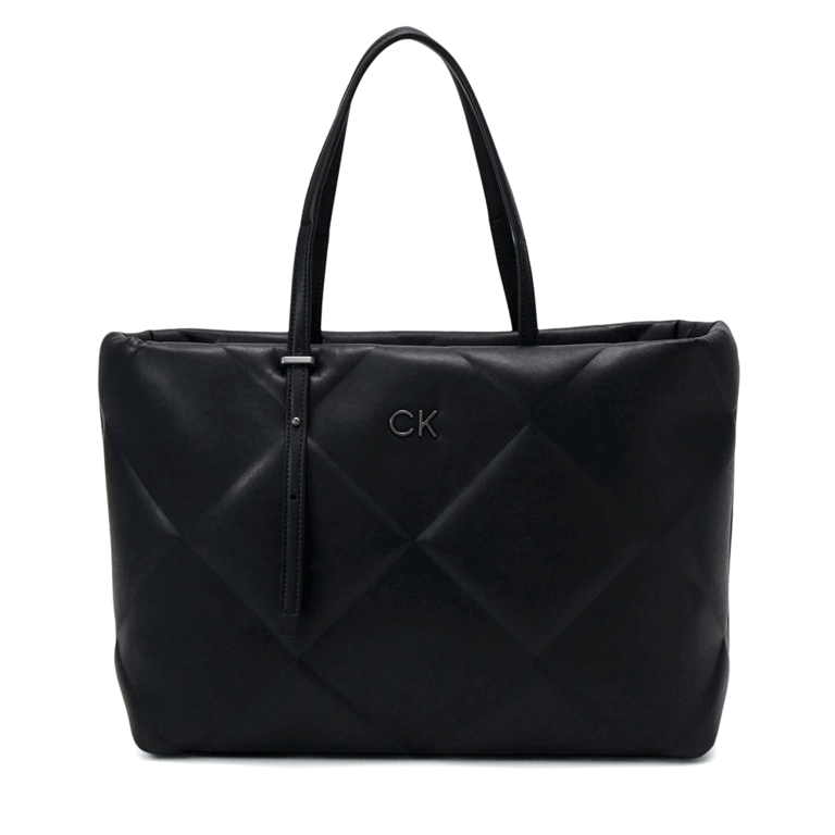 Calvin Klein Women's Black Synthetic Quilted Tote Bag 3107POSS1339N