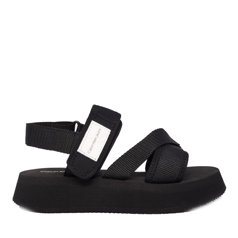 Calvin Klein women sandals in black fabric 2375DS0967N
