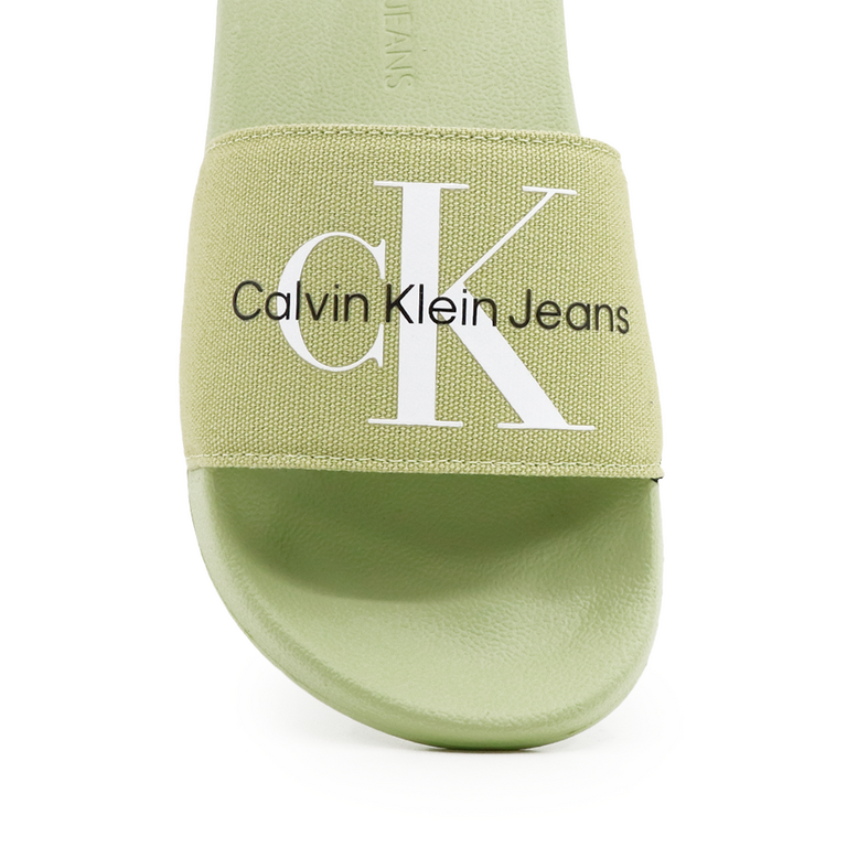 Șlapi femei Calvin Klein Jeans verzi 2373DSL0103V