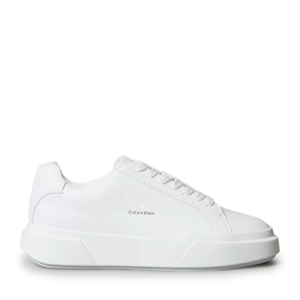 Sneakers Ck Calvin Klein albi din piele naturală 2370DP01947A