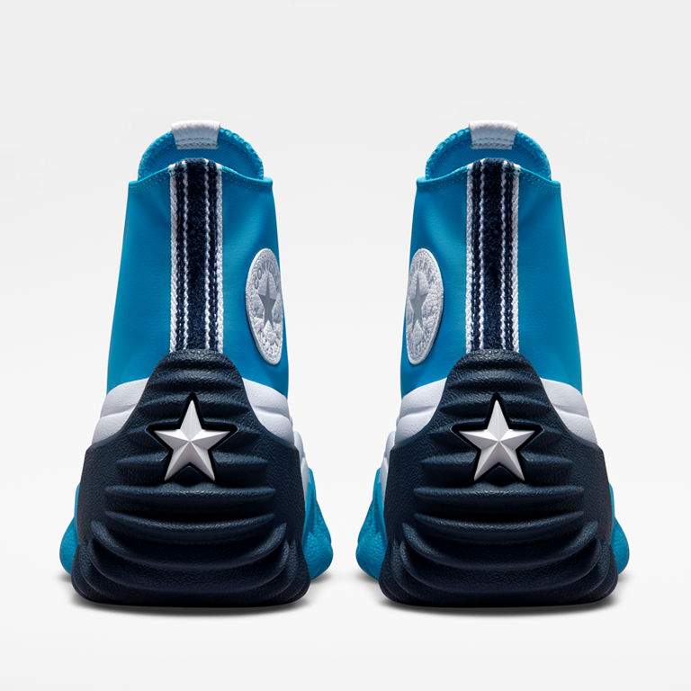 Sneakers high top femei Converse Run Motion CX Platform albaștri 2945DGS003078BL