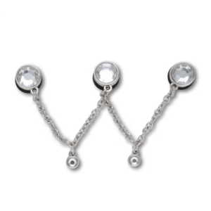 Accesoriu Jibbitz Crocs Silver Triple SMT Gem Chain 3891ACC10017485