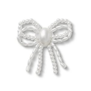 Accesoriu Jibbitz Crocs White Pearl Beaded Bow 3891ACC10016257