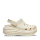 Saboți femei CROCS Mega Crush Clog albi 3909DSL207988A