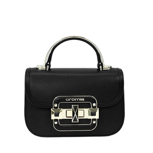 Poșetă satchel femei Cromia neagră din piele 75POSP1405914N