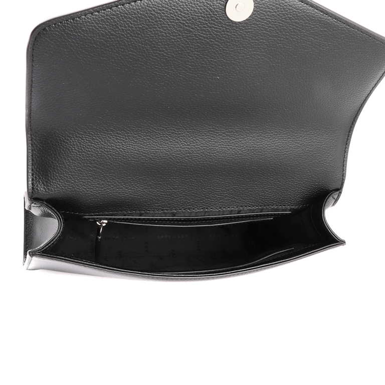 DKNY satchel bag in black leather and golden logo 2551POSP3376N