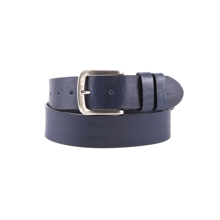 Men's belt Enzo Bertini blue leather 28bcu4018838vibl