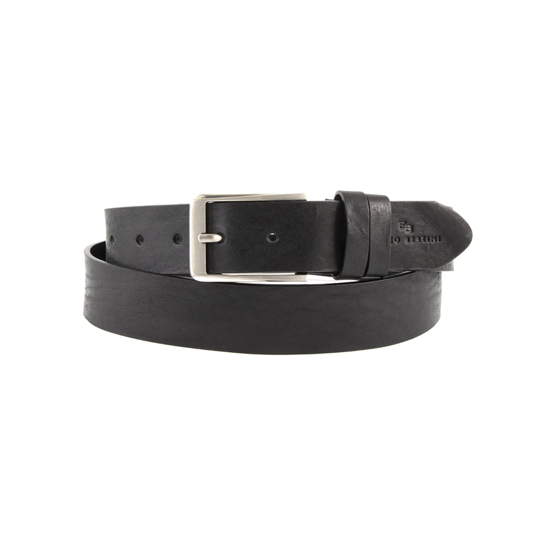 Men's belt Enzo Bertini black leather 28bcu356380vin