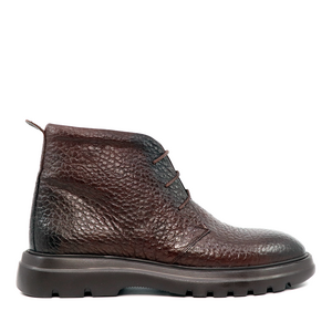 Enzo Bertini men boots in brown leather 3384BG1438M
