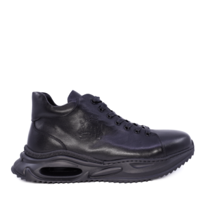 Men's Enzo Bertini black leather boots 1646BG230554N