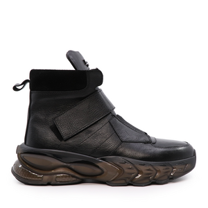 Men's Enzo Bertini black leather boots 2196BG22308N