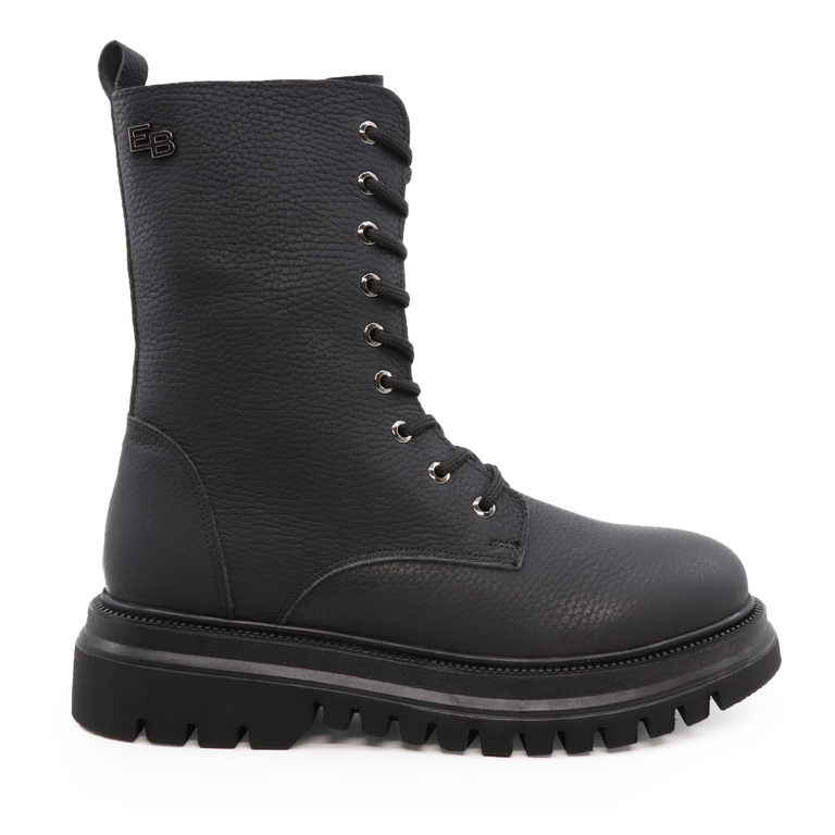 Enzo Bertini men ankle boots in black leather 2364BG3189N