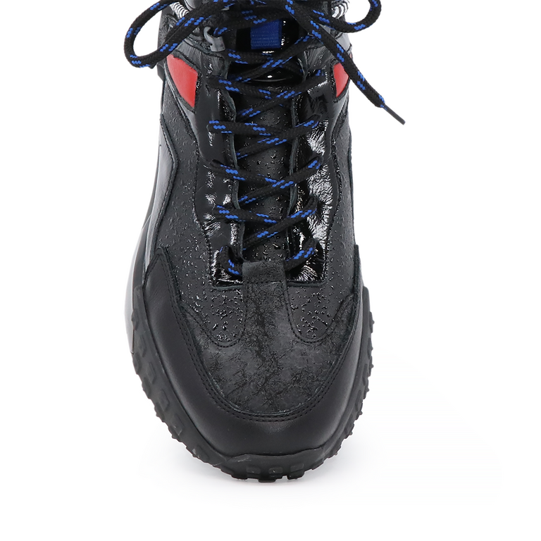 Enzo Bertini men low cut boots in black leather 3024BG16059N