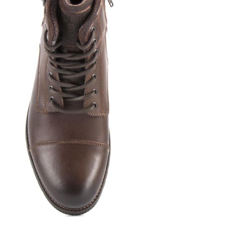 Men's boots Enzo Bertini brown leather 618bg690053m
