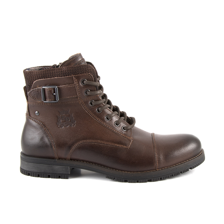Men's boots Enzo Bertini brown leather 618bg690053m