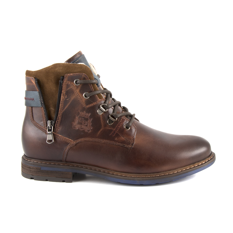 Men's boots Enzo Bertini brown leather 618bg620038cu