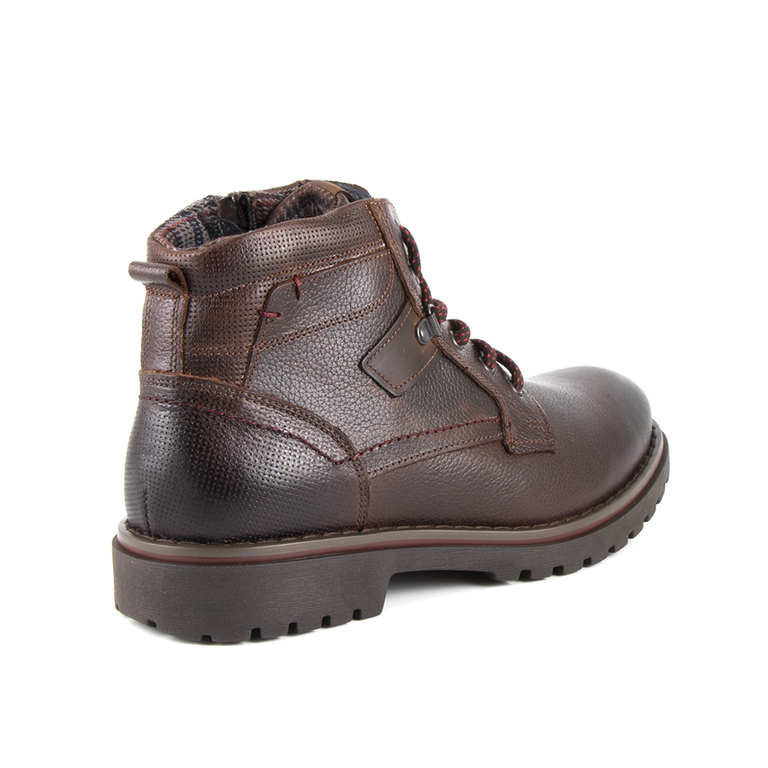 Men's boots Enzo Bertini brown leather 618bg640061m