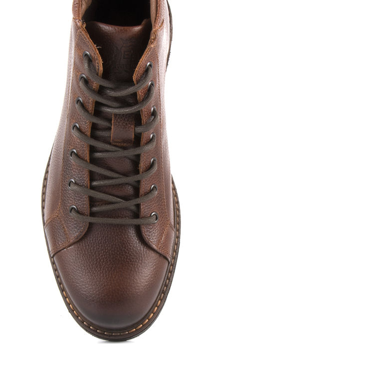 Men's boots Enzo Bertini brown leather 618bg660035m