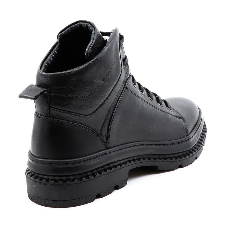 Enzo Bertini men boots in black leather 2092BG10501N