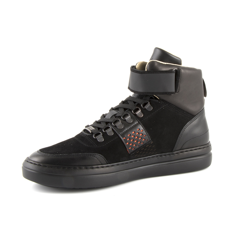Men's boots Enzo Bertini black leather 2118bg9972n