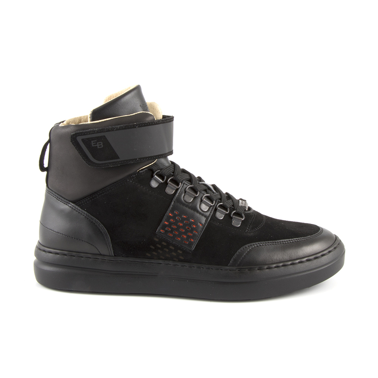 Men's boots Enzo Bertini black leather 2118bg9972n