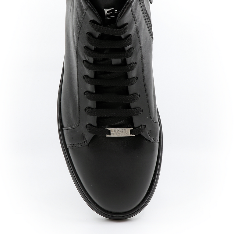 Enzo Bertini men boots in black leather 3382BG1425N