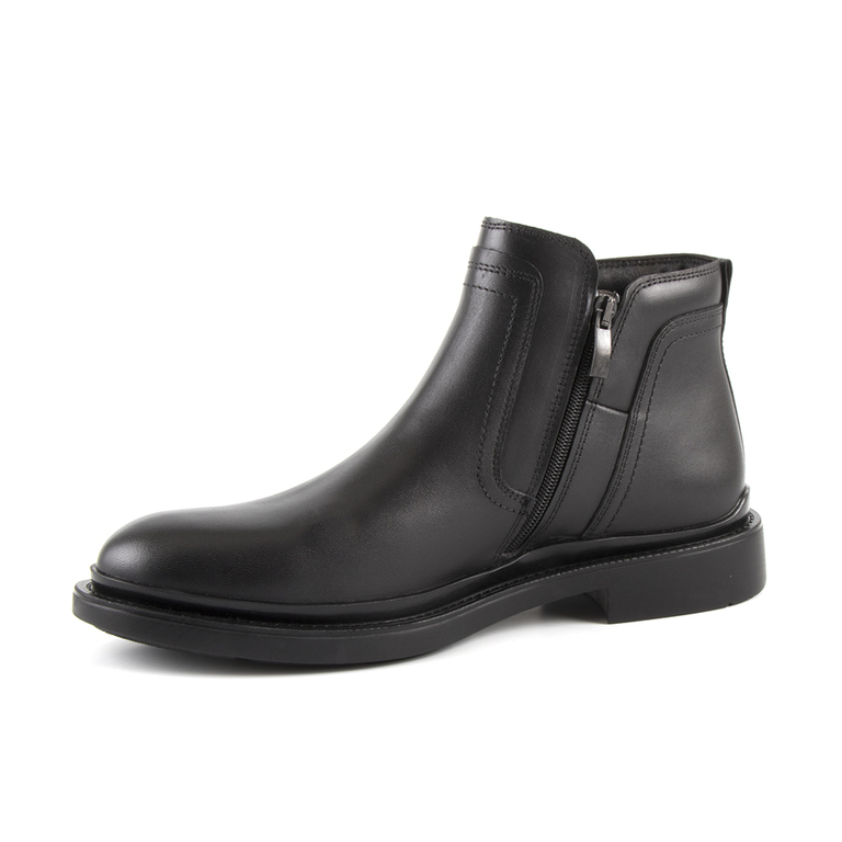 Enzo Bertini men's boots in black leather with elastic 2090BG2447N