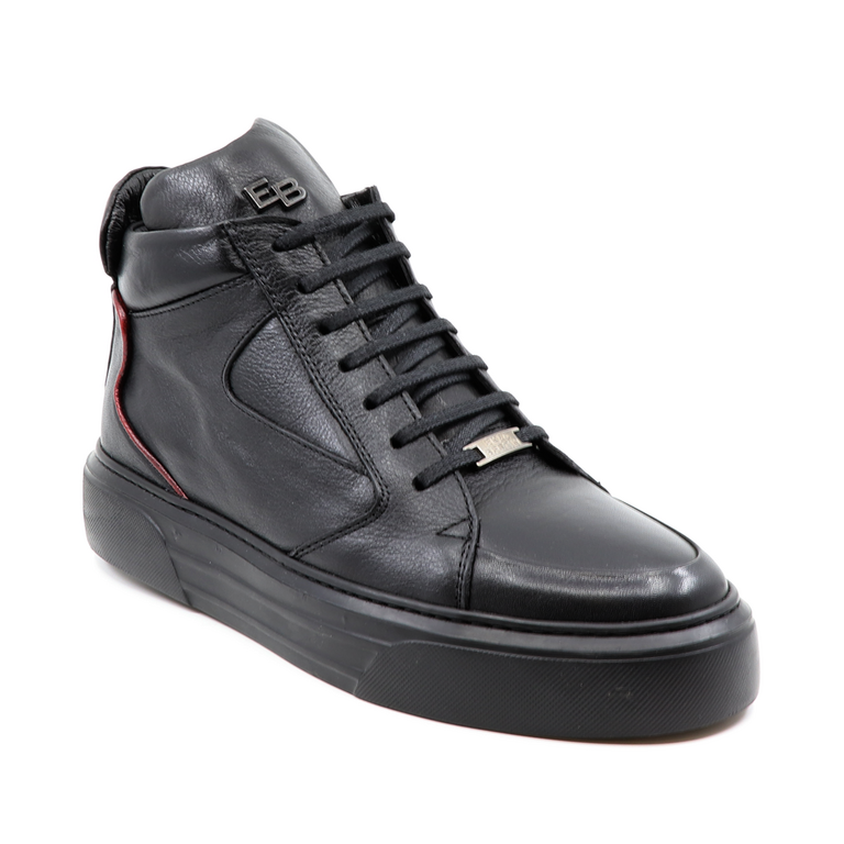 Enzo Bertini men boots in black leather 2092BG11007N