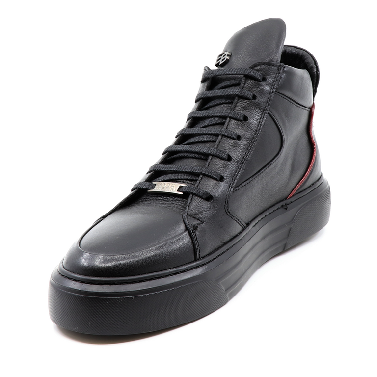Enzo Bertini men boots in black leather 2092BG11007N