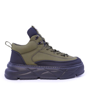 Ghete bărbați  Enzo Bertini verzi din piele și nabuck 1892BG1579V