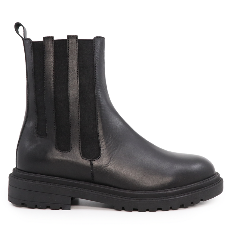 Enzo Bertini men chelsea boots in black leather 2364BG3178N