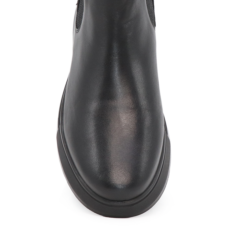 Enzo Bertini men chelsea boots in black leather 3024BG14346N