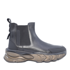 Men's Enzo Bertini black leather Chelsea boots 2196BG24241N
