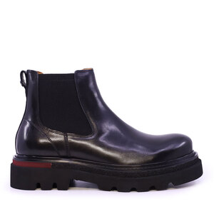 Ghete chelsea bărbați  Enzo Bertini Premium Collection negre din piele 1642BG251396N