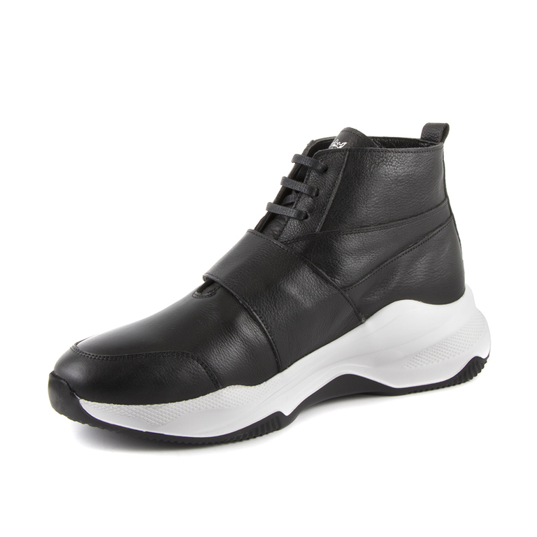 Men's boots Enzo Bertini black leather 2438bg8430n