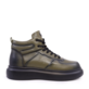 Sneakers high top bărbați Enzo Bertini negri din piele naturală  3868BG545N