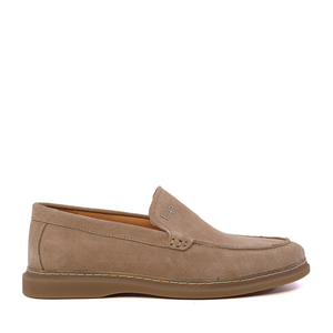 Mocasini bărbați Enzo Bertini Premium Collection taupe din piele întoarsă 1641BM232298VTA