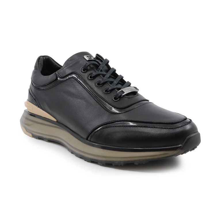 Pantofi bărbați Enzo Bertini negri din piele 3203BP15098N 