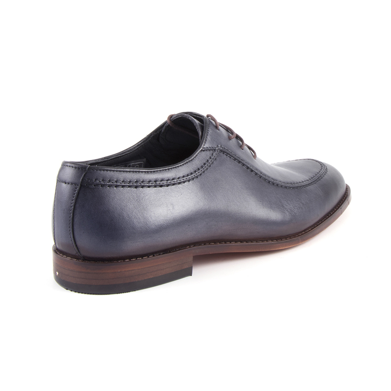 Men's shoes Enzo Bertini blue leather 3688bp18190bl