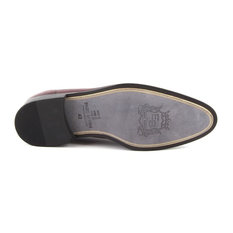 Men's shoes Enzo Bertini claret leather 3688bp97815bo