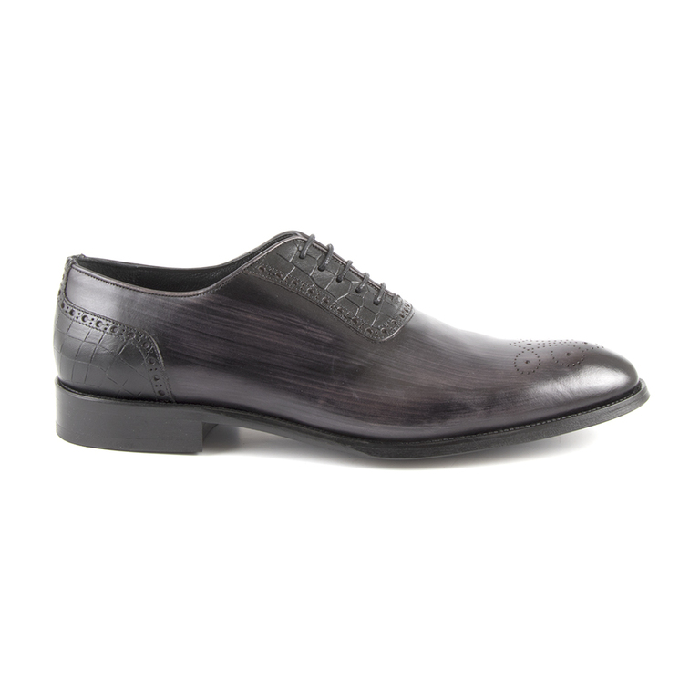 Men's shoes Enzo Bertini gray leather 3688bp10600gr