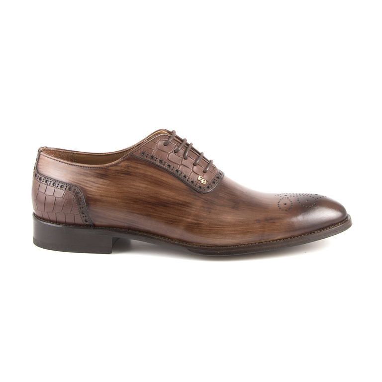 Men's shoes Enzo Bertini brown leather 3688bp10600m