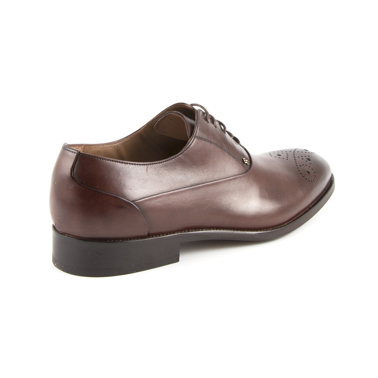 Men's shoes Enzo Bertini brown leather 3688bp97815m