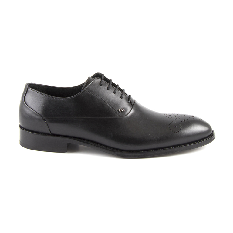 Men's shoes Enzo Bertini black leather 3688bp97815n