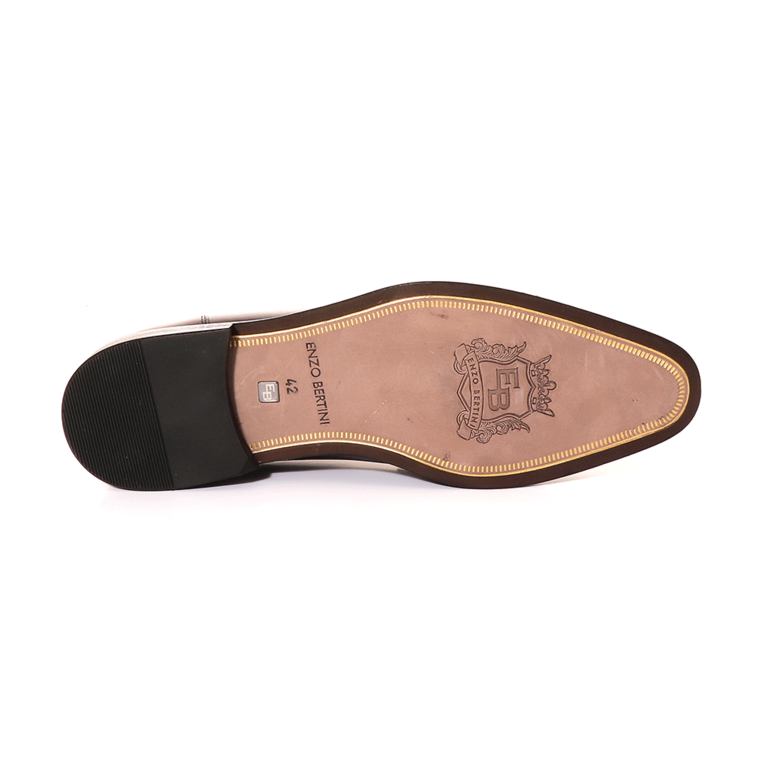 Elegant Enzo Bertini men derby shoes in brown leather 3381BP7250M